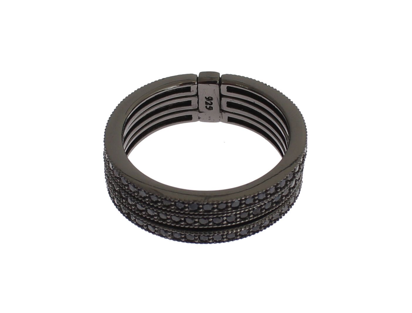 Nialaya Noir CZ Argent Sterling 925 Femme