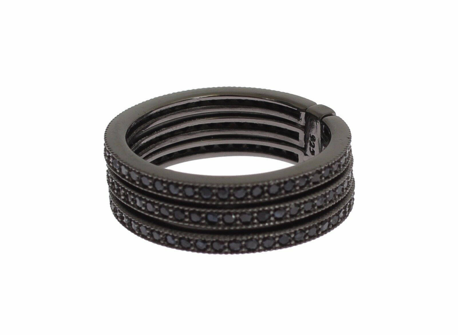 Nialaya Noir CZ Argent Sterling 925 Femme