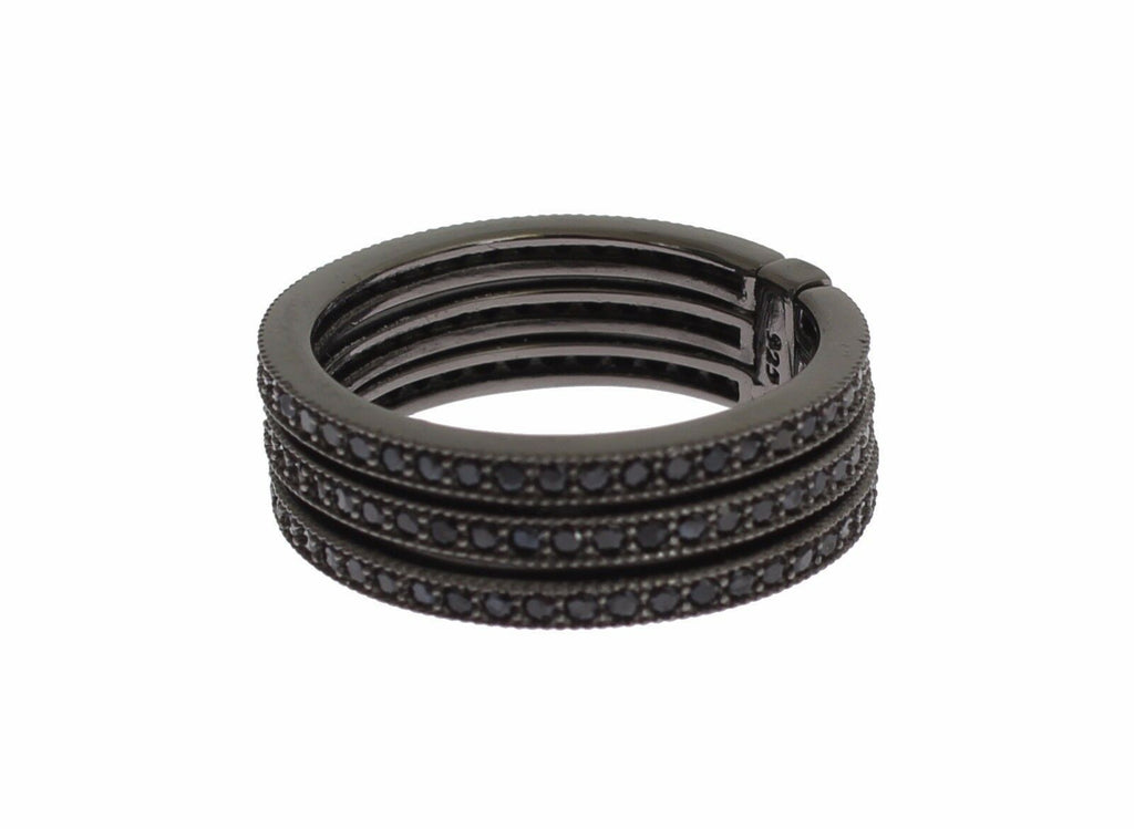 Nialaya Noir CZ Argent Sterling 925 Femme