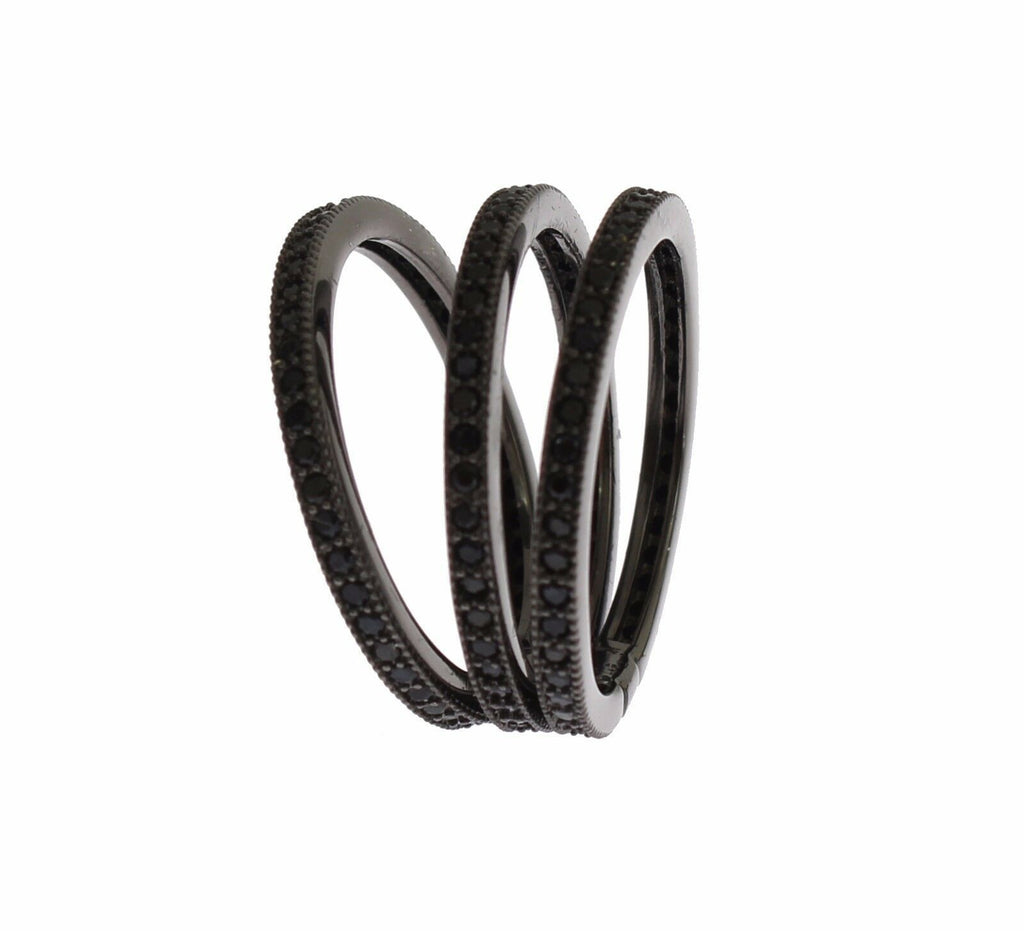 Nialaya Noir CZ Argent Sterling 925 Femme