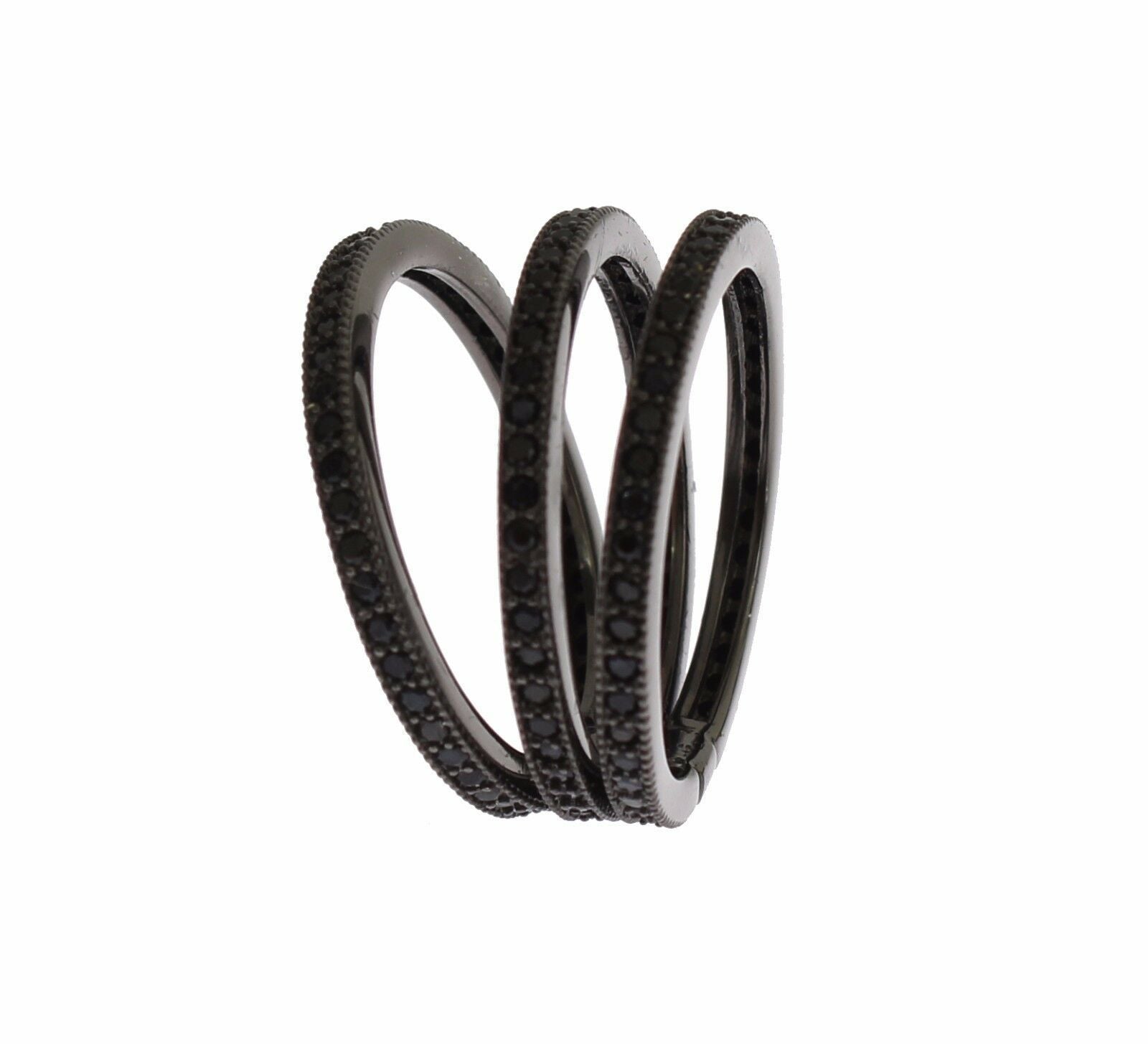 Nialaya Noir CZ Argent Sterling 925 Femme
