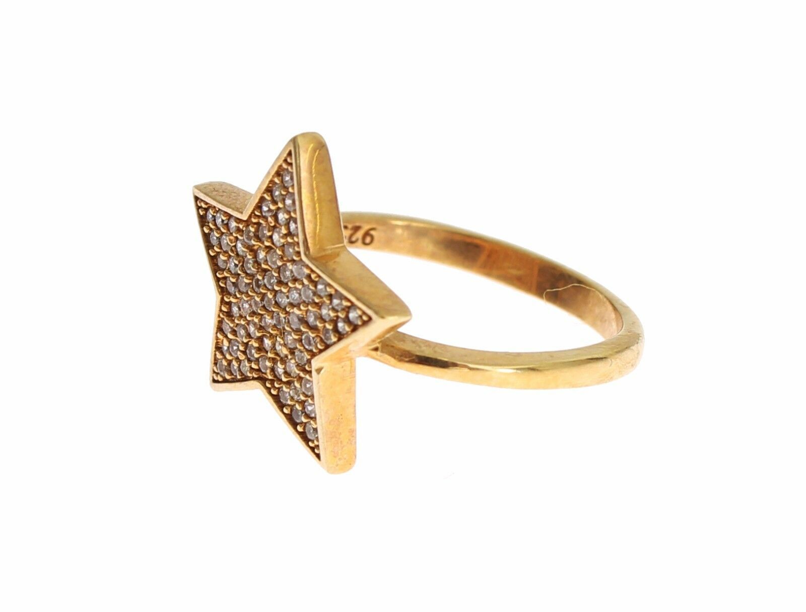 Bague transparente Nialaya Star en argent 925 pour femme
