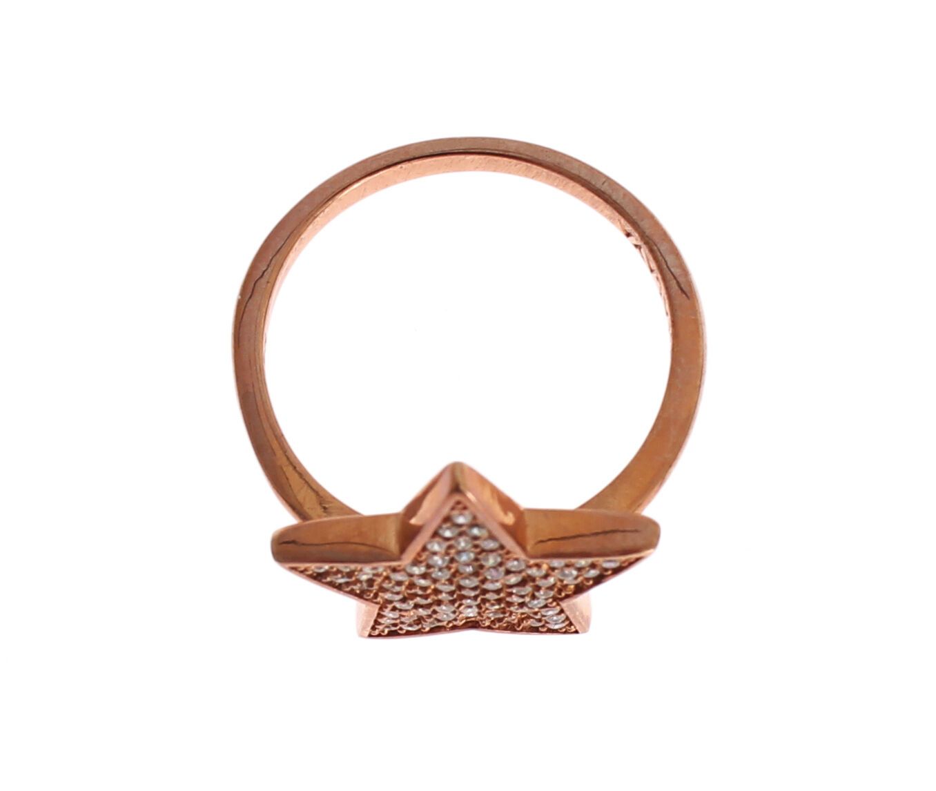Bague Nialaya pour femme en argent 925 avec étoile en zircone cubique transparent