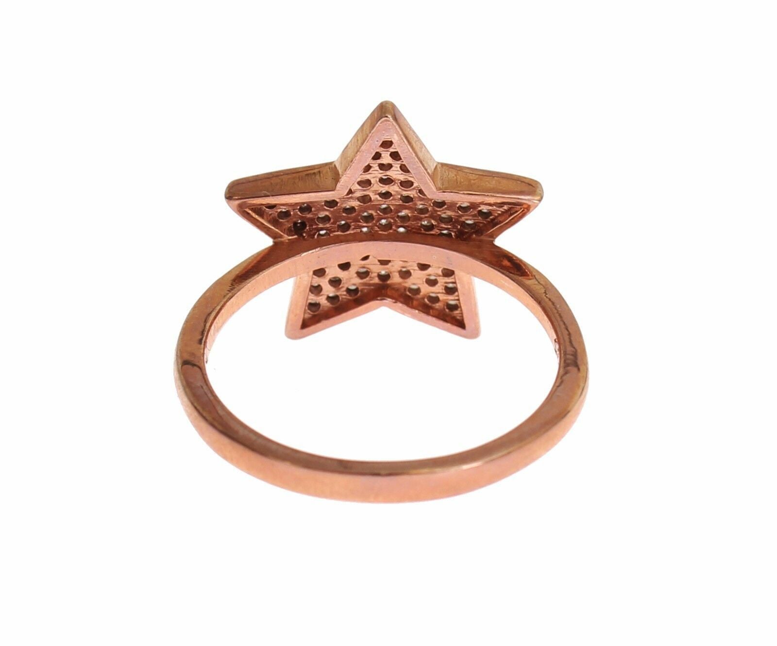 Bague Nialaya pour femme en argent 925 avec étoile en zircone cubique transparent
