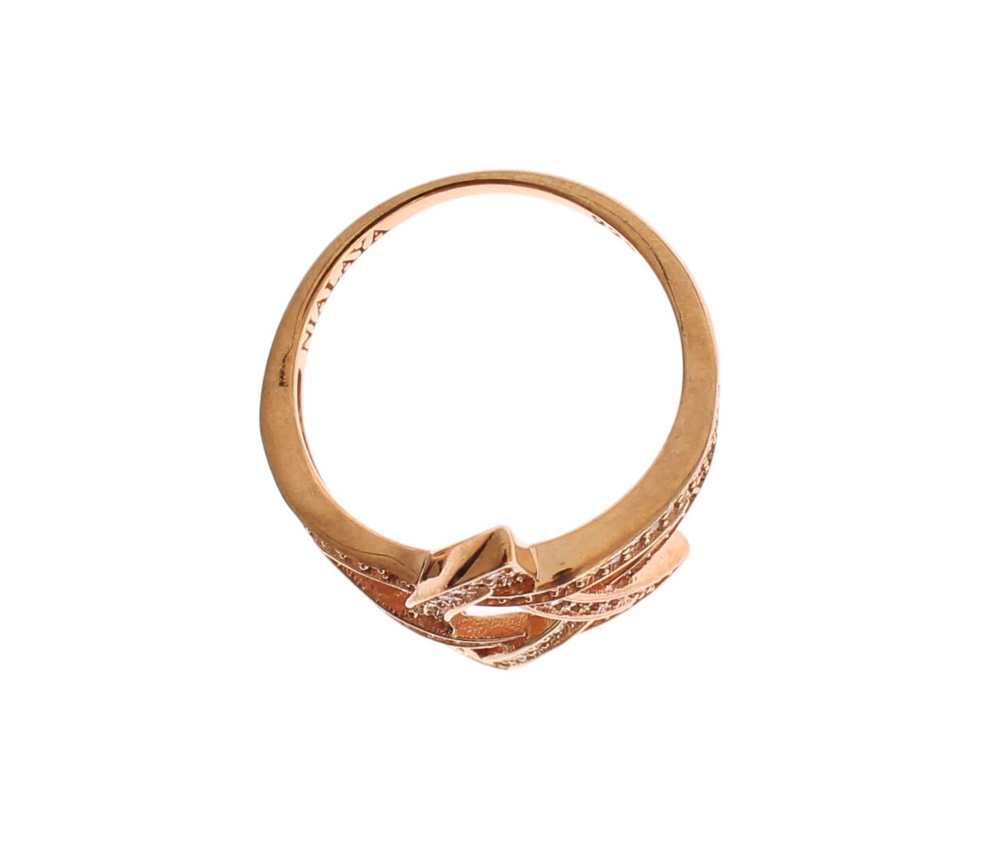 Bague Nialaya pour femme en argent 925 et zircone cubique transparent