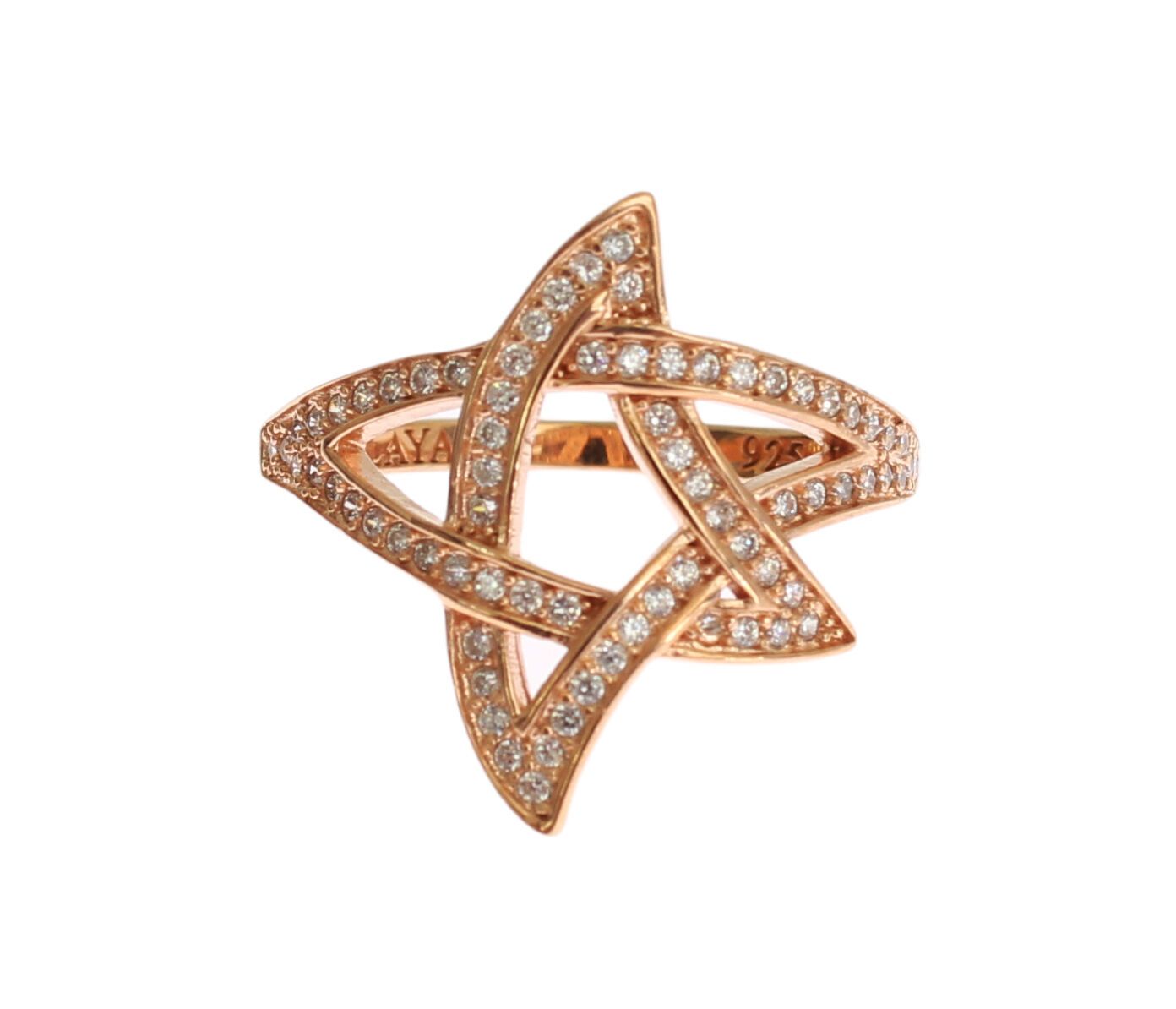 Bague Nialaya pour femme en argent 925 et zircone cubique transparent