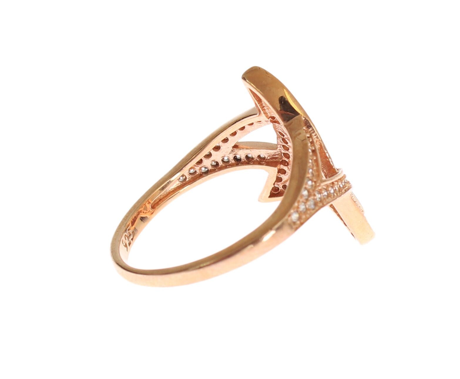 Bague Nialaya pour femme en argent 925 et zircone cubique transparent