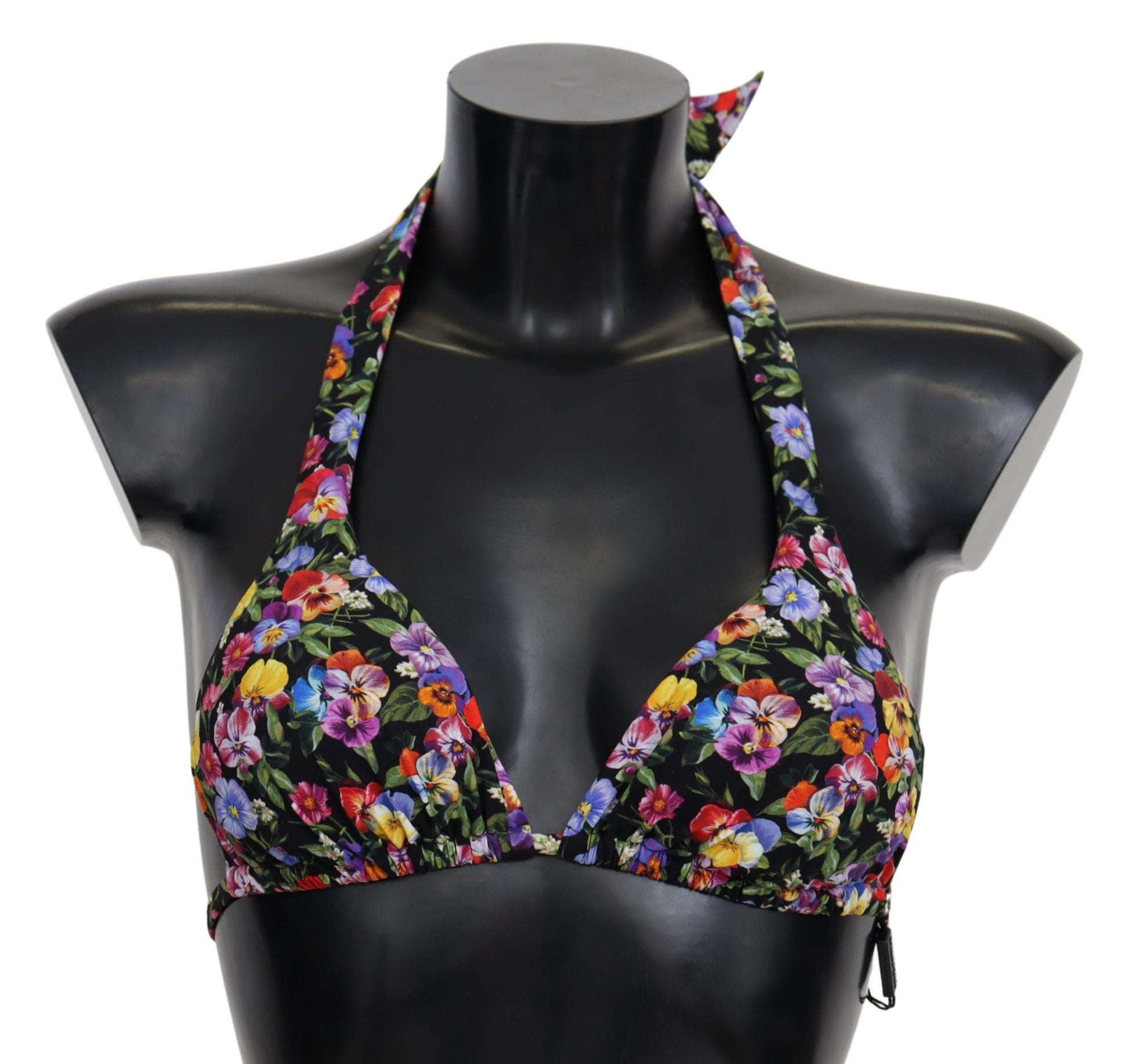 Maillot de bain noir à imprimé floral Dolce &amp; Gabbana