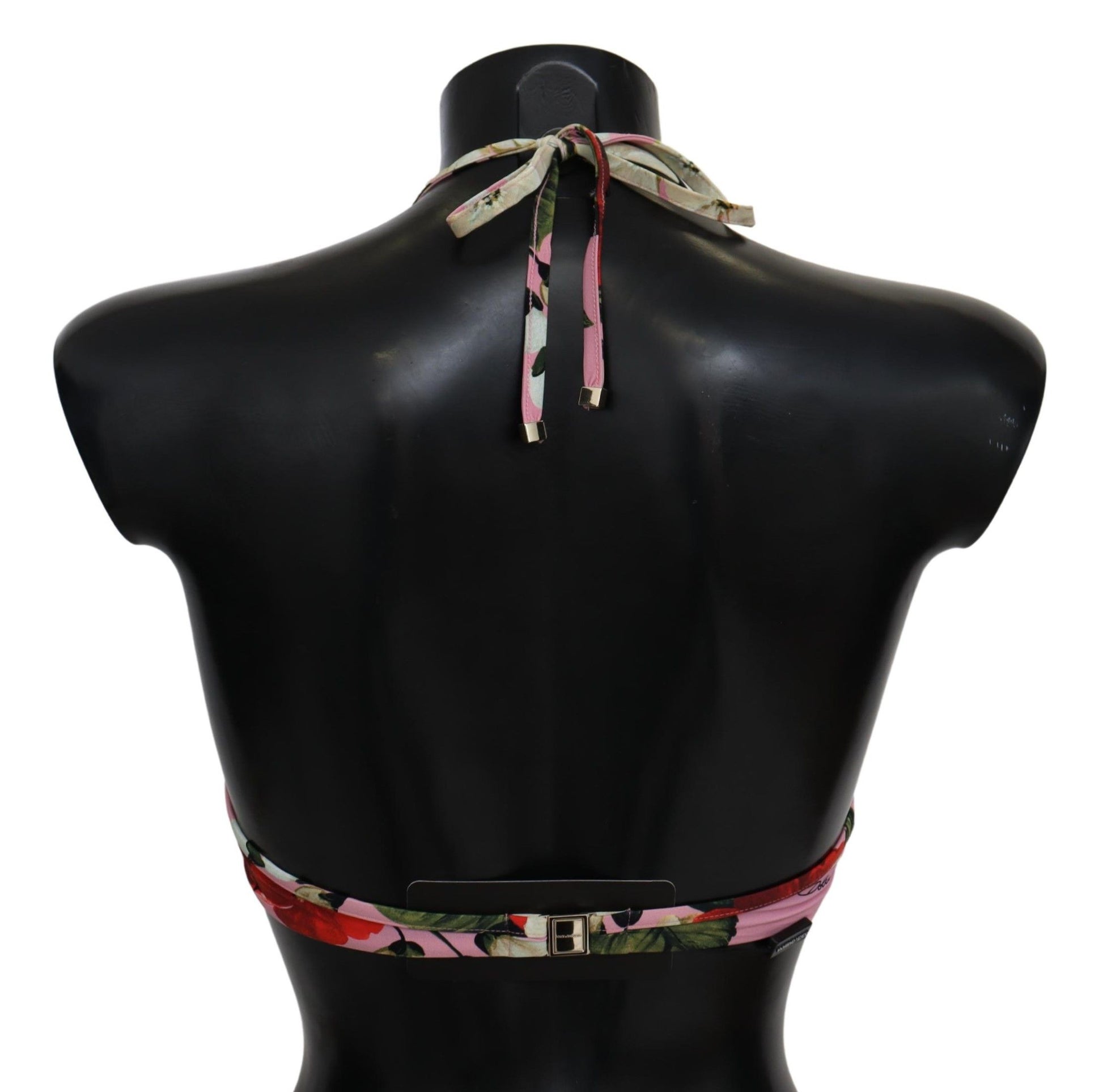 Haut de bikini à fleurs multicolores Dolce &amp; Gabbana