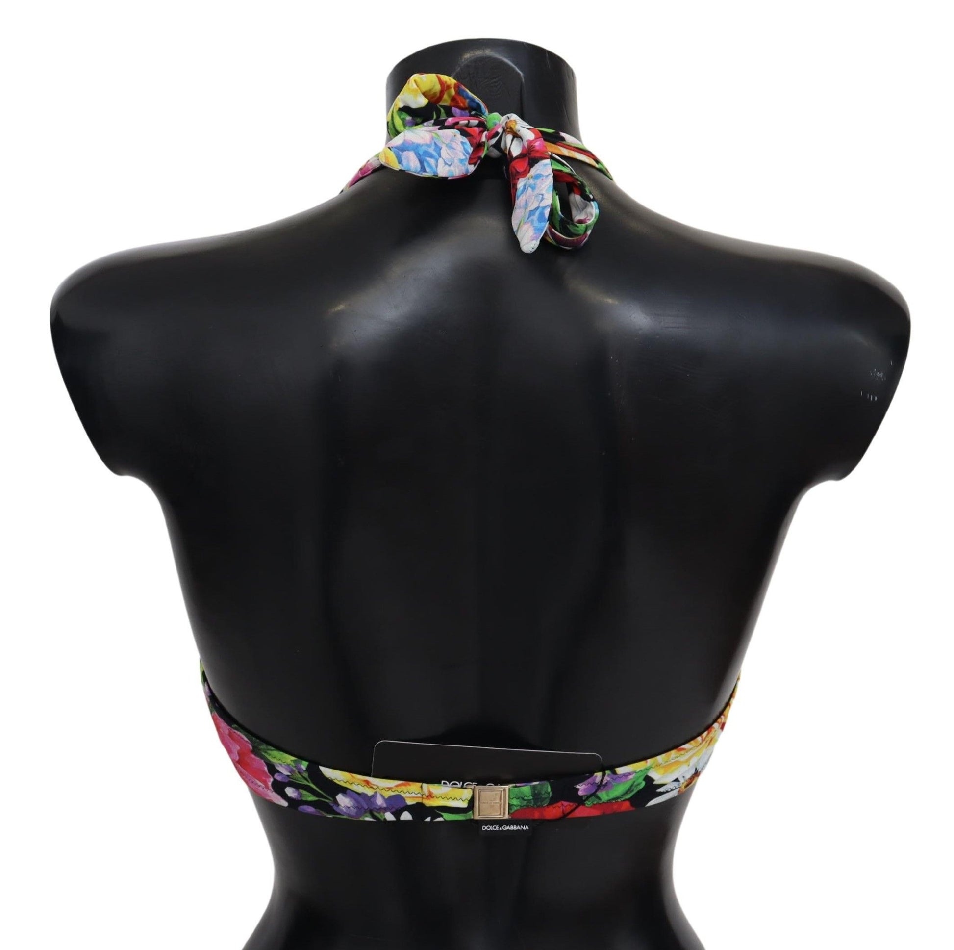 Hauts de bikini à imprimé floral multicolore Dolce &amp; Gabbana