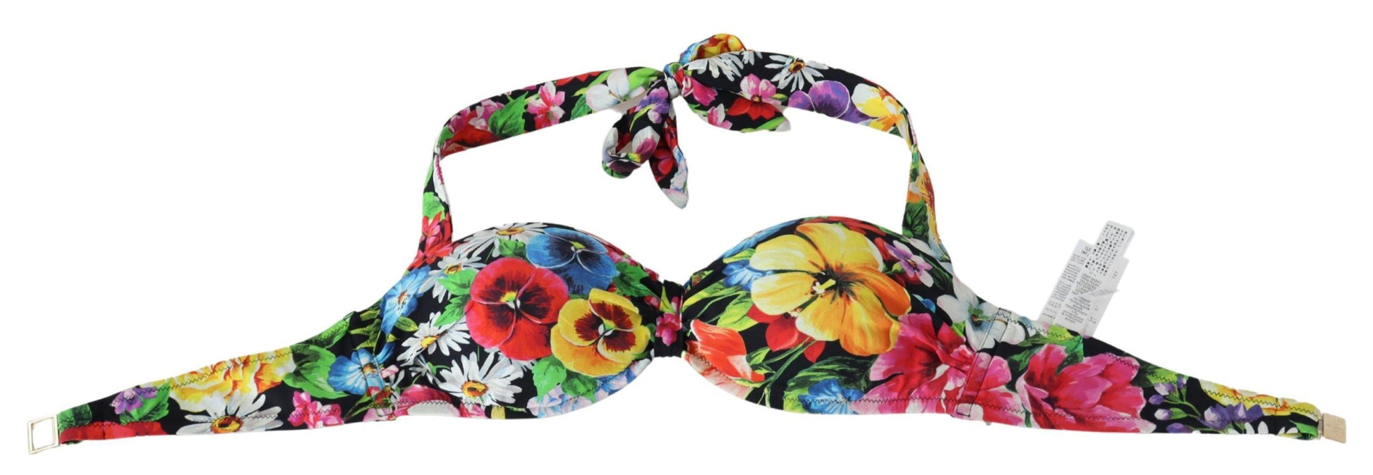 Hauts de bikini à imprimé floral multicolore Dolce &amp; Gabbana