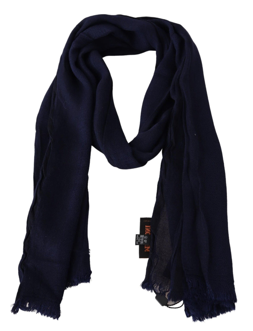 Écharpe unisexe en tricot de laine bleue Missoni