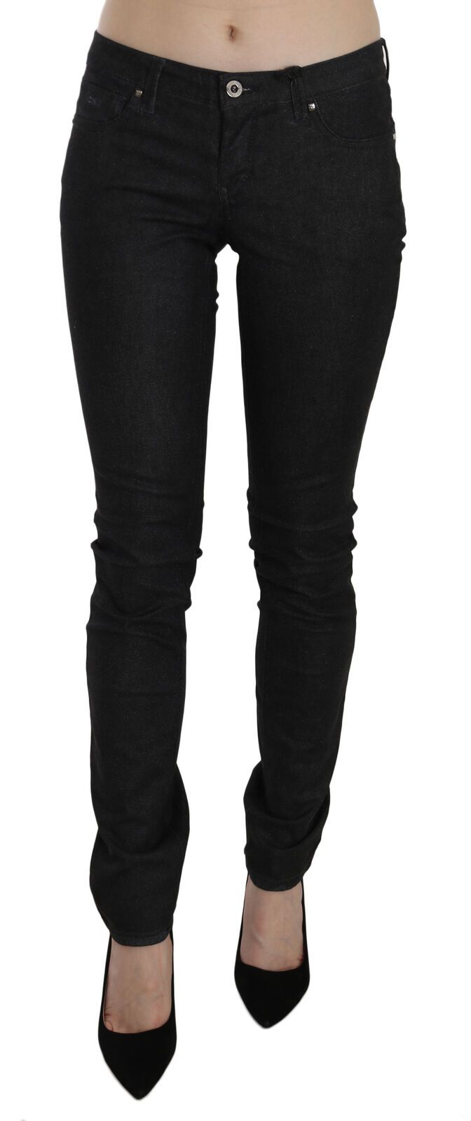 Jean skinny décontracté noir taille basse Costume National