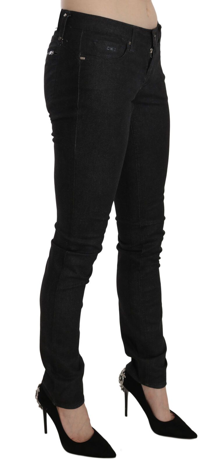 Jean skinny décontracté noir taille basse Costume National