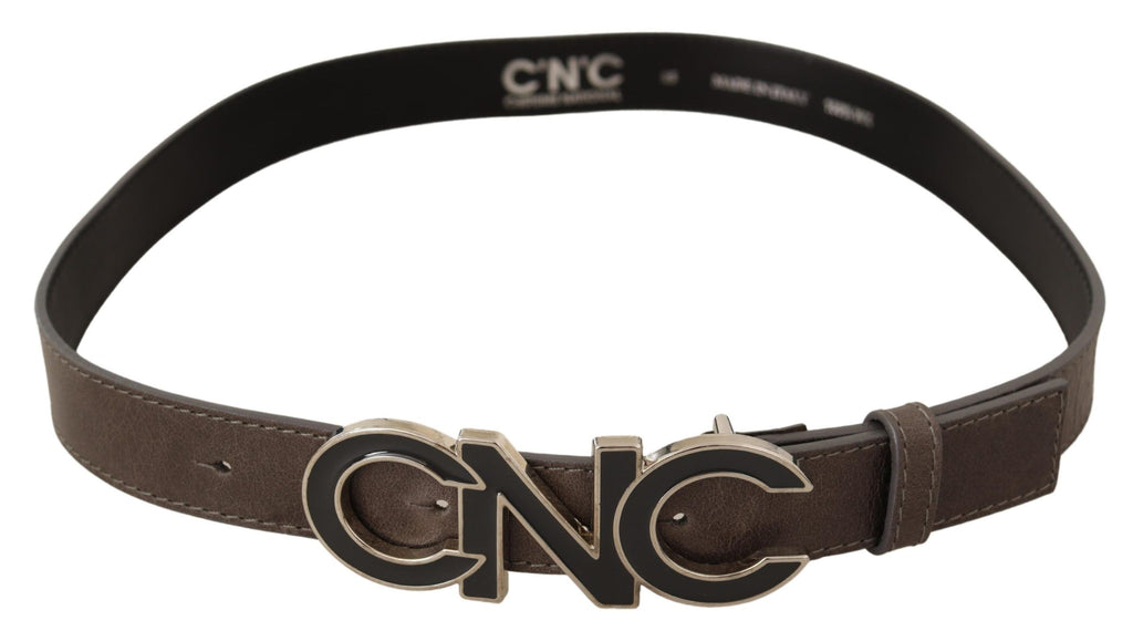 Ceinture à boucle avec logo et lettre marron Costume National