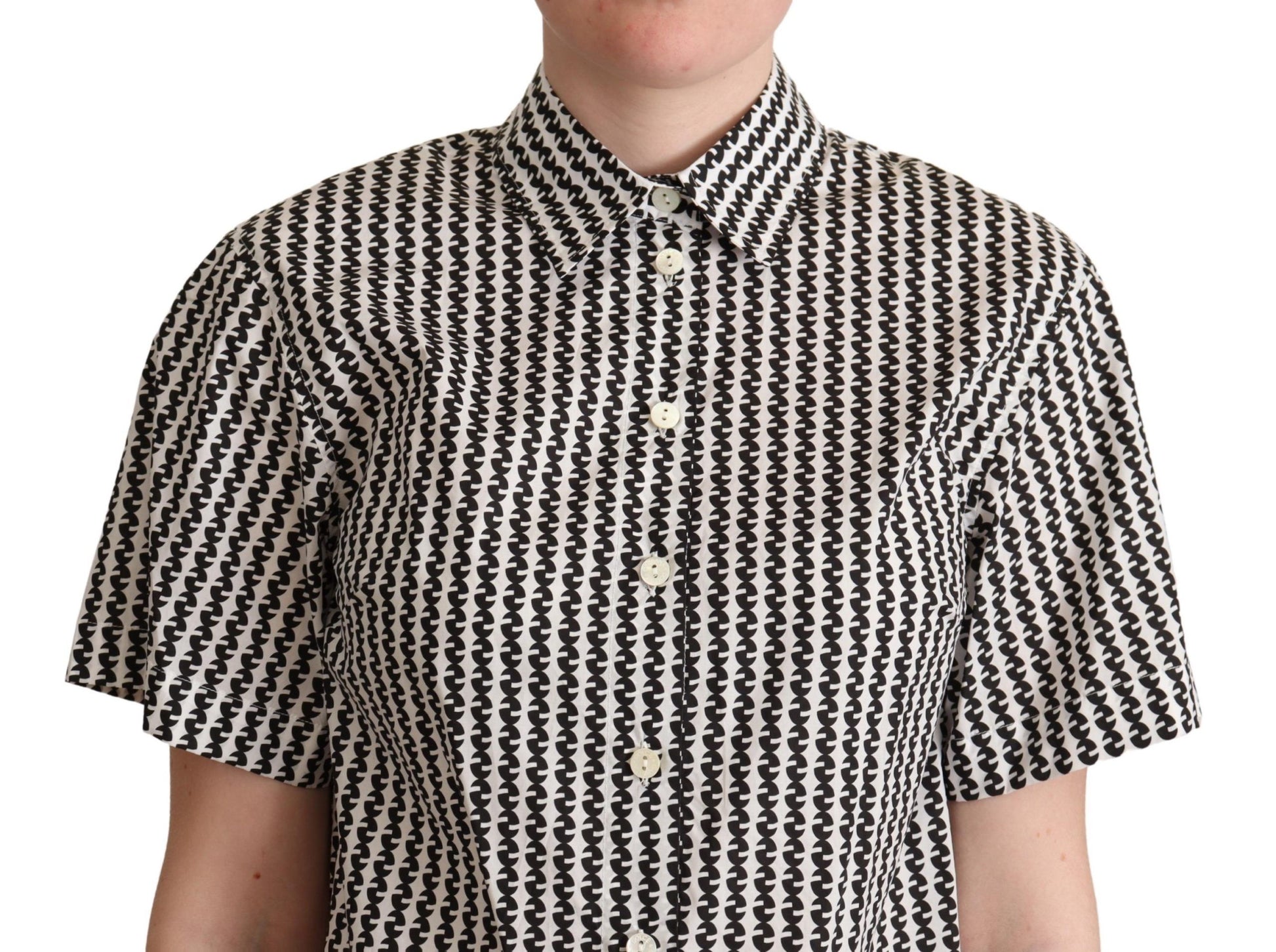 Chemise Dolce &amp; Gabbana à motif fantaisie blanc et noir