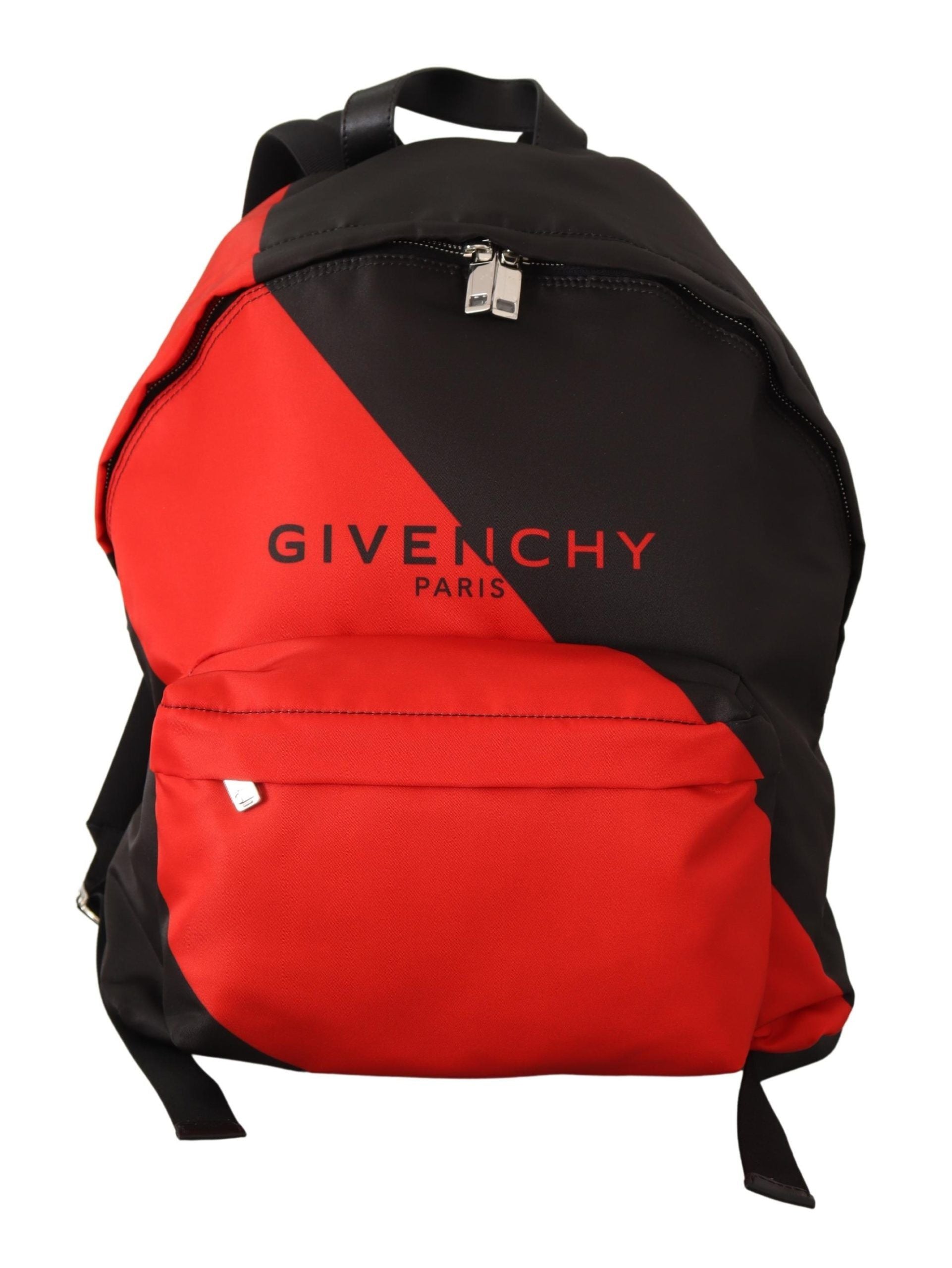 Sac à dos élégant et urbain Givenchy en noir et rouge