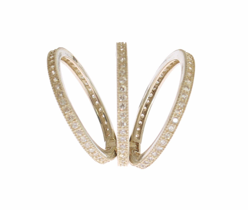 Bague Nialaya en argent sterling 925 et zircone cubique transparent pour femme