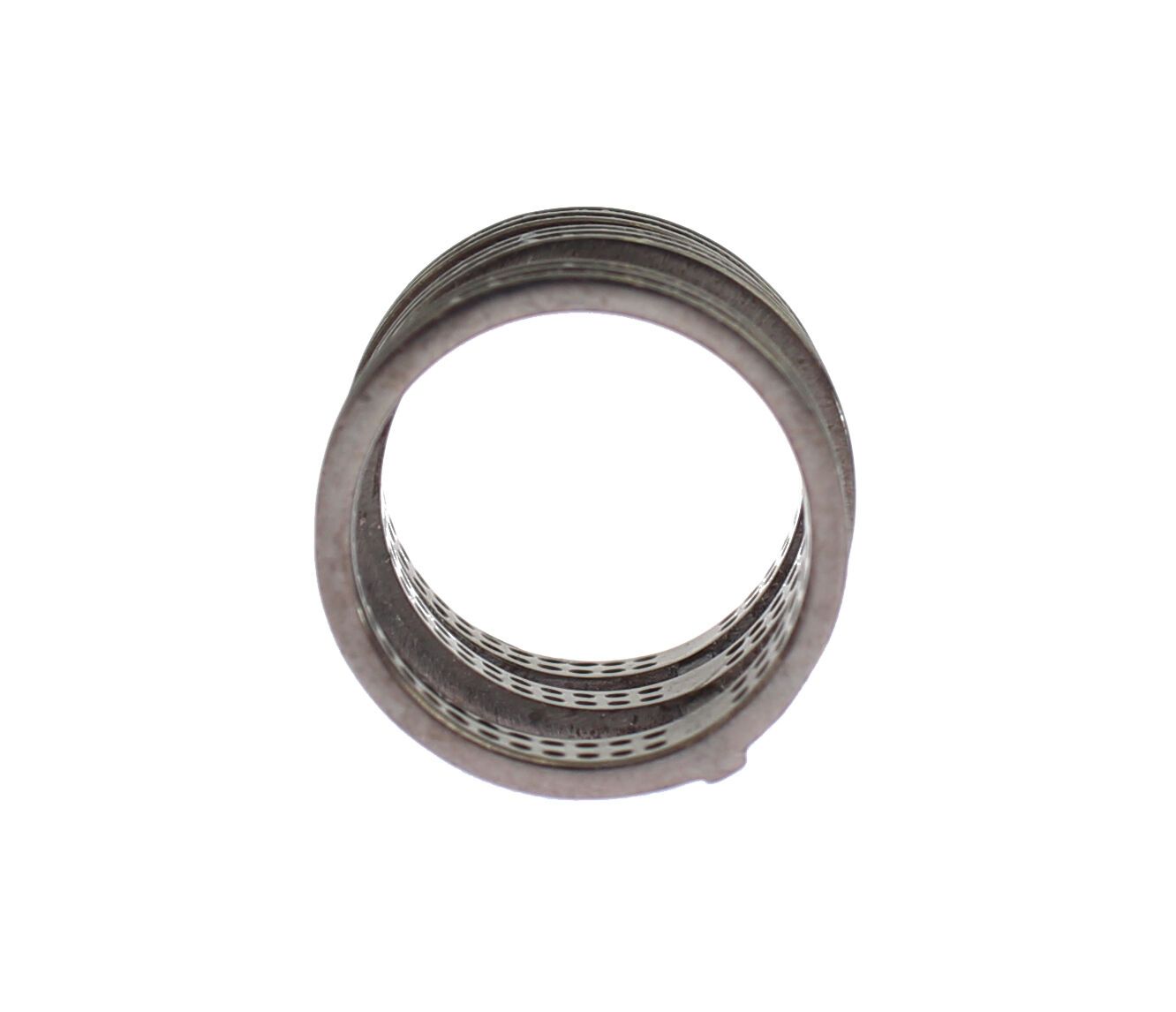 Bague Nialaya en argent 925 rhodié et zircone cubique noire