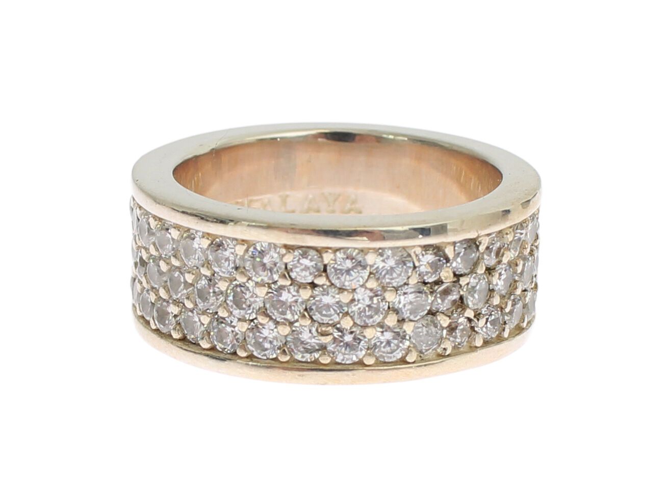 Bague Nialaya en argent sterling 925 et zircone cubique pour femme