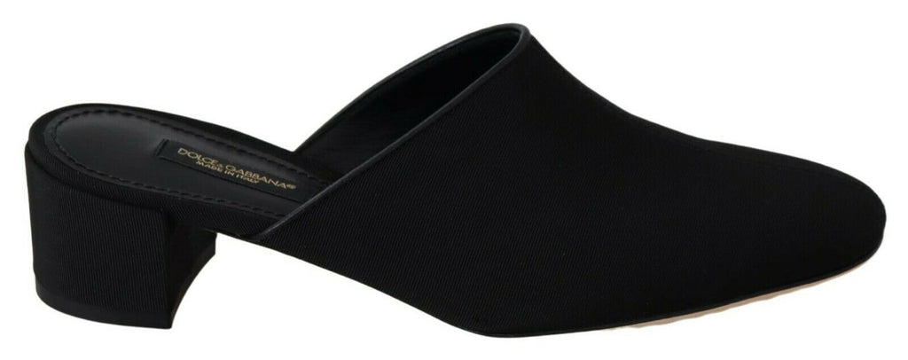 Sandales Dolce &amp; Gabbana en gros-grain noir pour femme