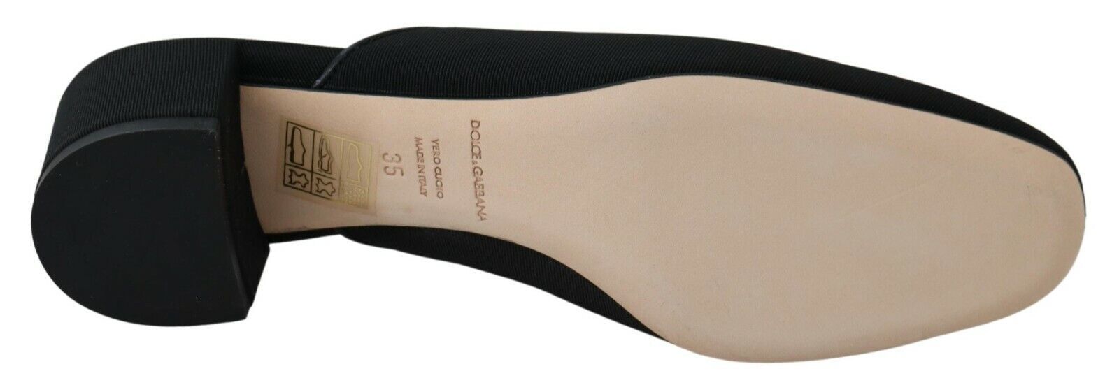 Sandales Dolce &amp; Gabbana en gros-grain noir pour femme