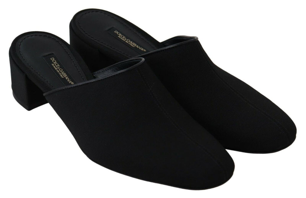 Sandales Dolce &amp; Gabbana en gros-grain noir pour femme