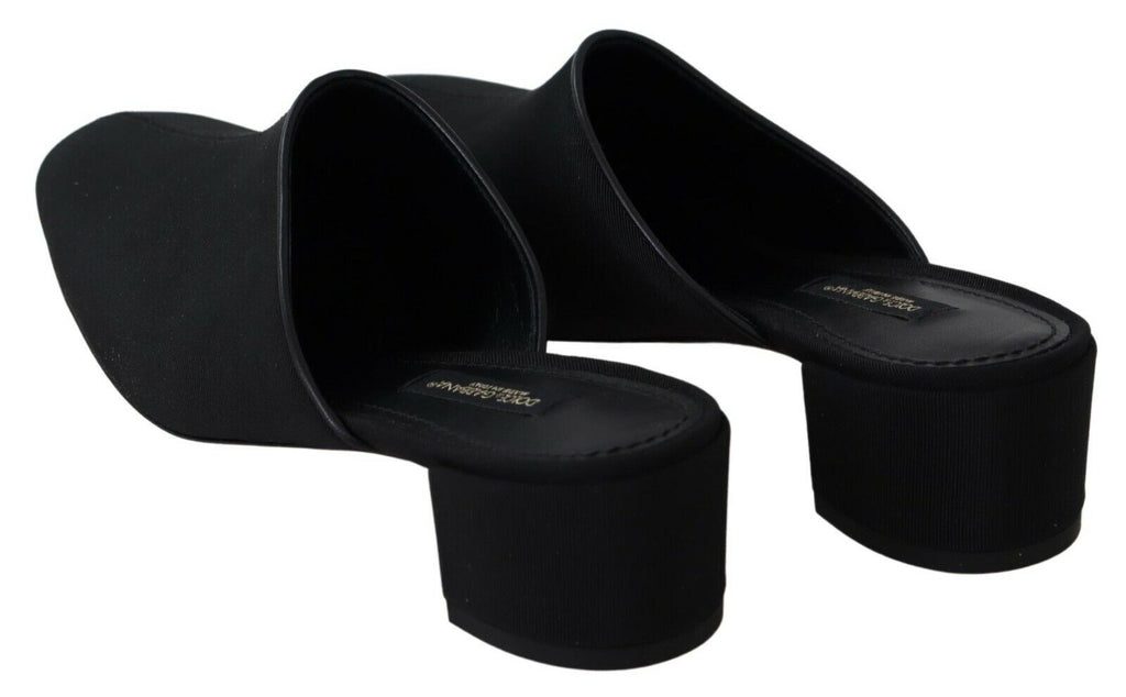 Sandales Dolce &amp; Gabbana en gros-grain noir pour femme