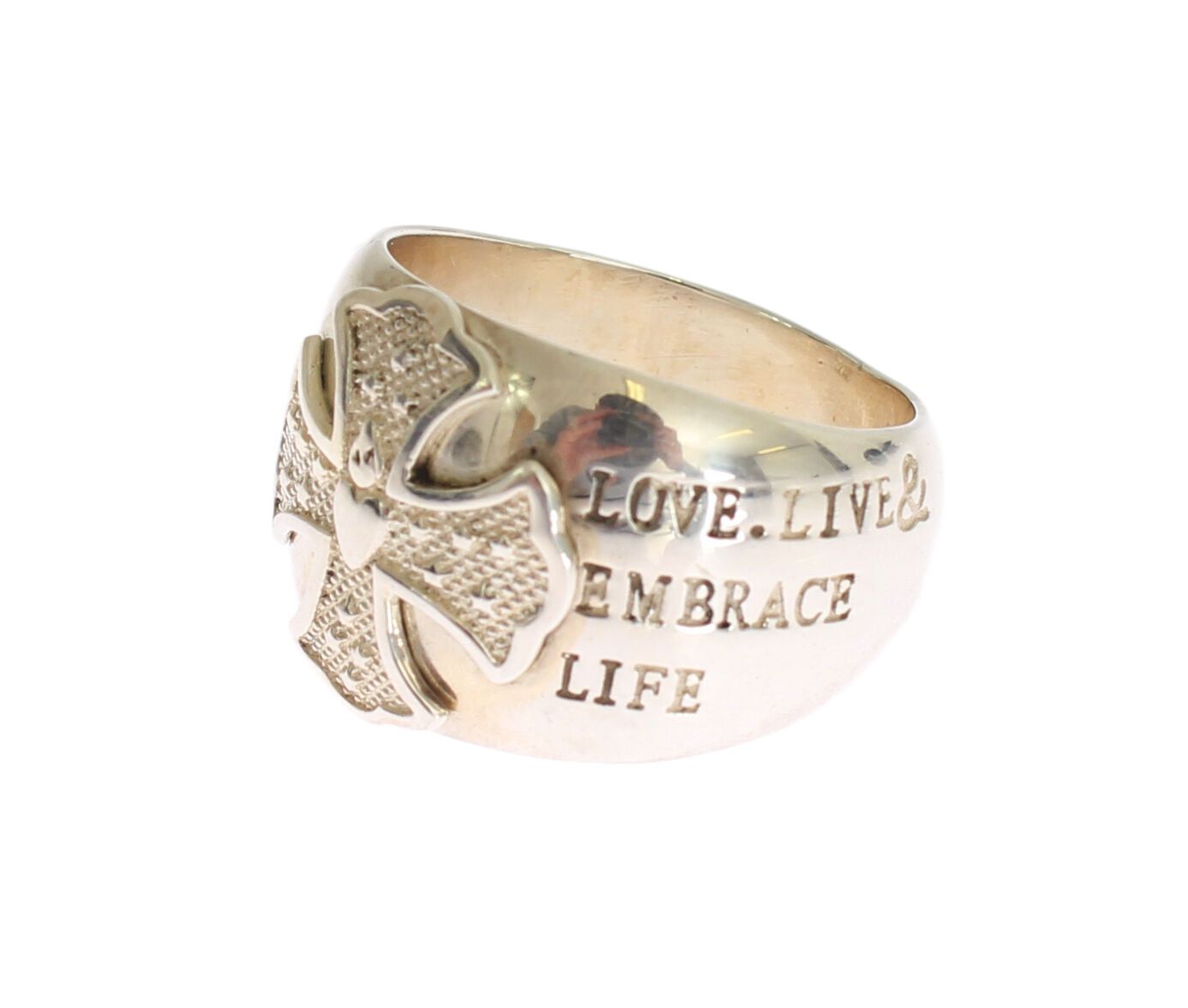 Bague femme Nialaya en argent sterling 925 avec croix