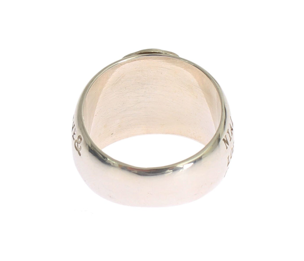 Bague femme Nialaya en argent sterling 925 avec croix