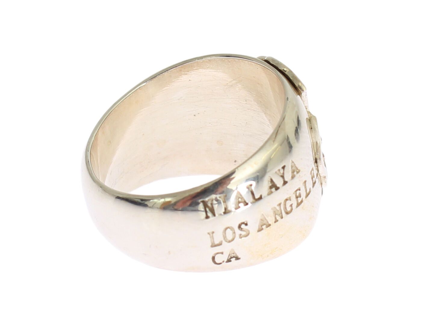 Bague femme Nialaya en argent sterling 925 avec croix