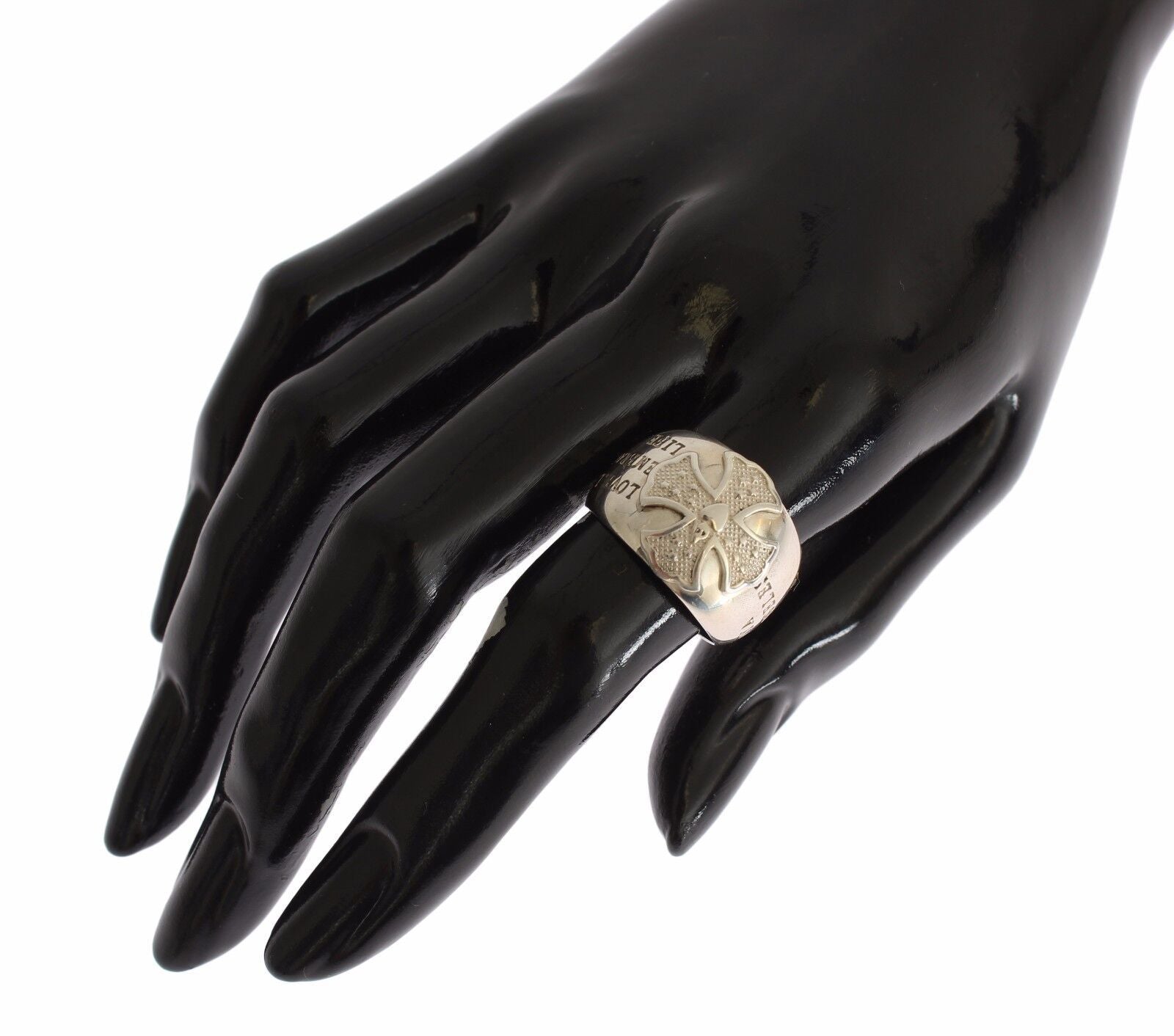 Bague femme Nialaya en argent sterling 925 avec croix