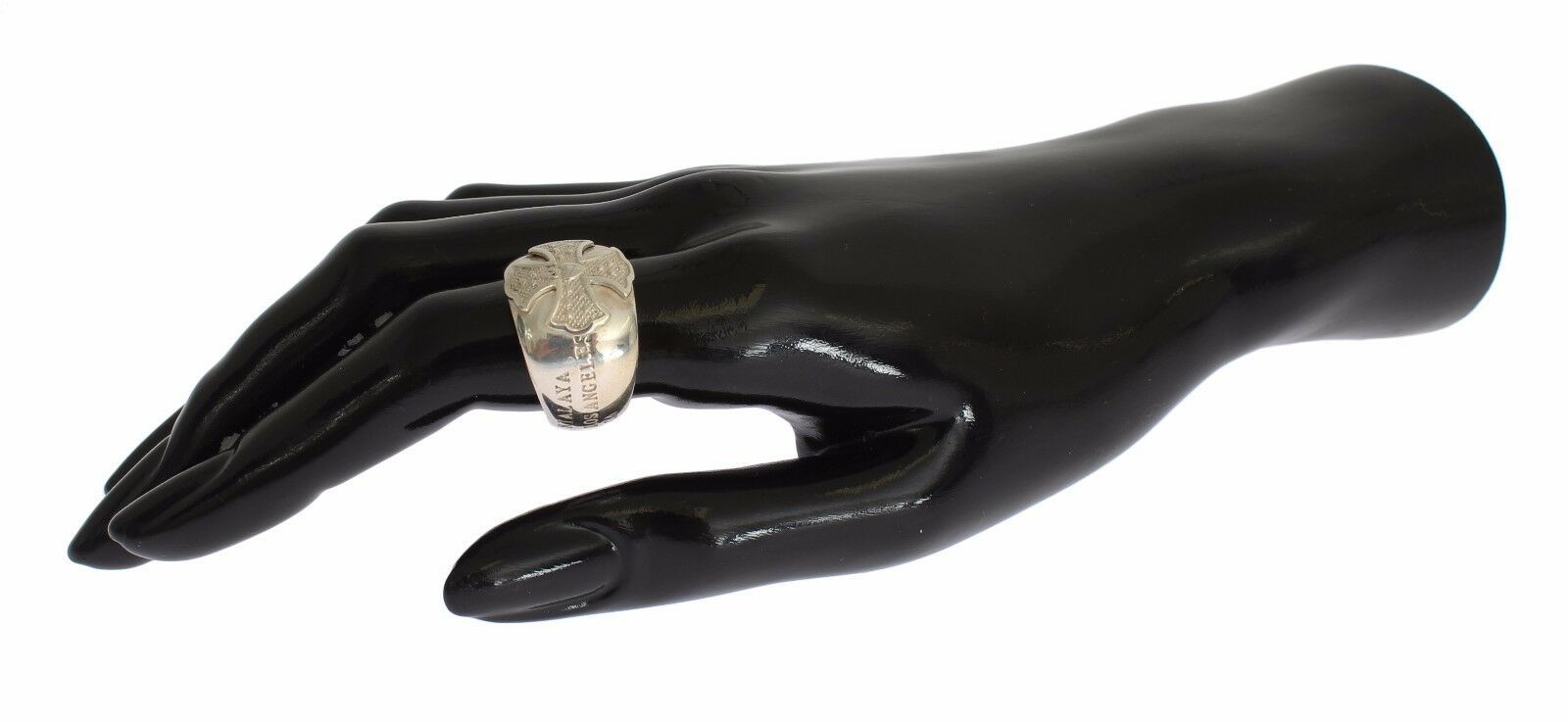 Bague femme Nialaya en argent sterling 925 avec croix