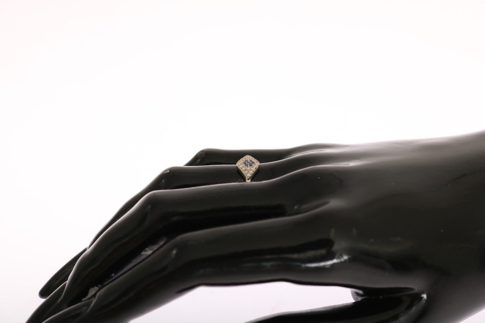 Bague transparente Nialaya en argent 925 avec zircone cubique bleu rouge pour femme