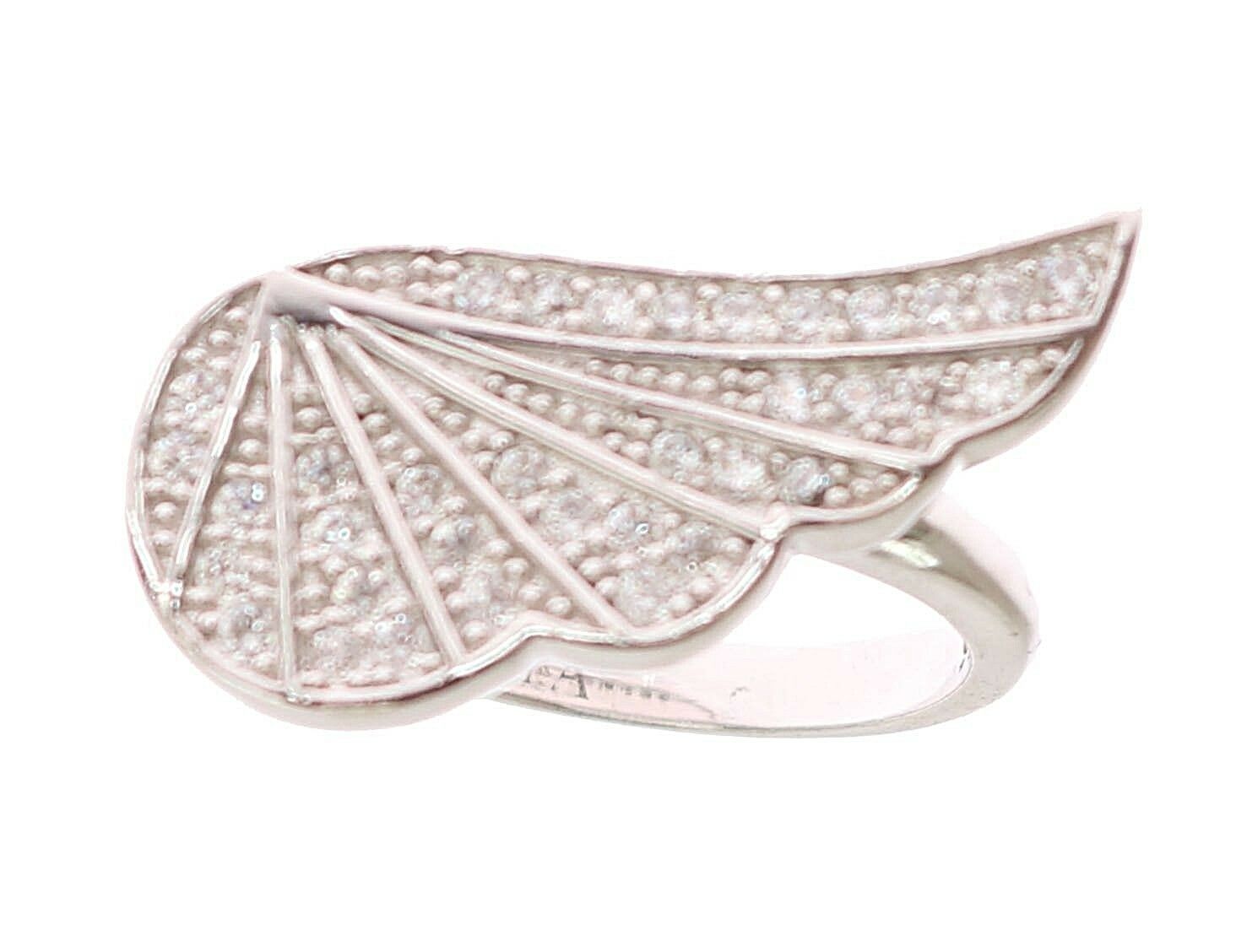 Bague Nialaya Silver pour femme en argent 925 avec zircone cubique transparent
