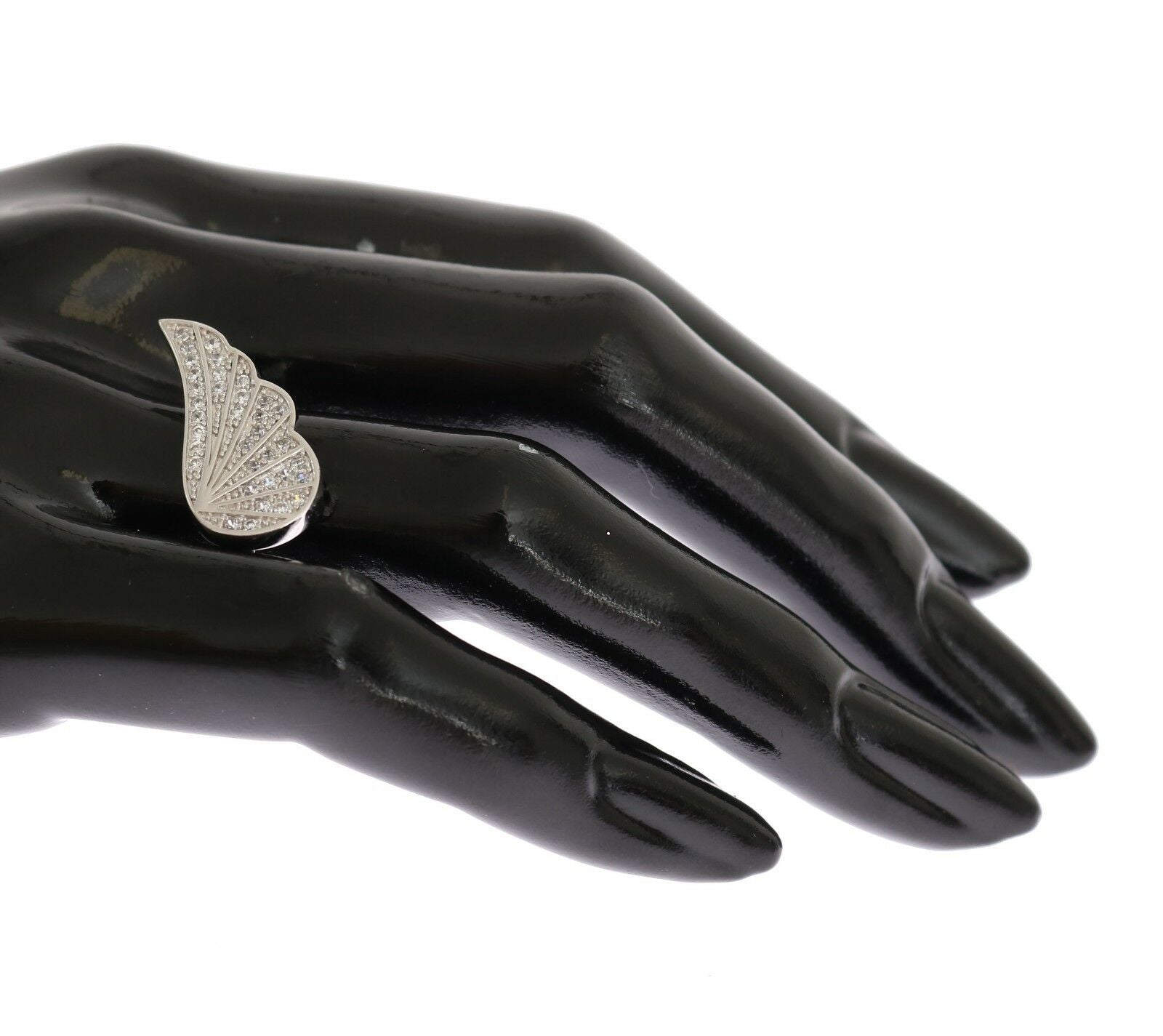 Bague Nialaya Silver pour femme en argent 925 avec zircone cubique transparent