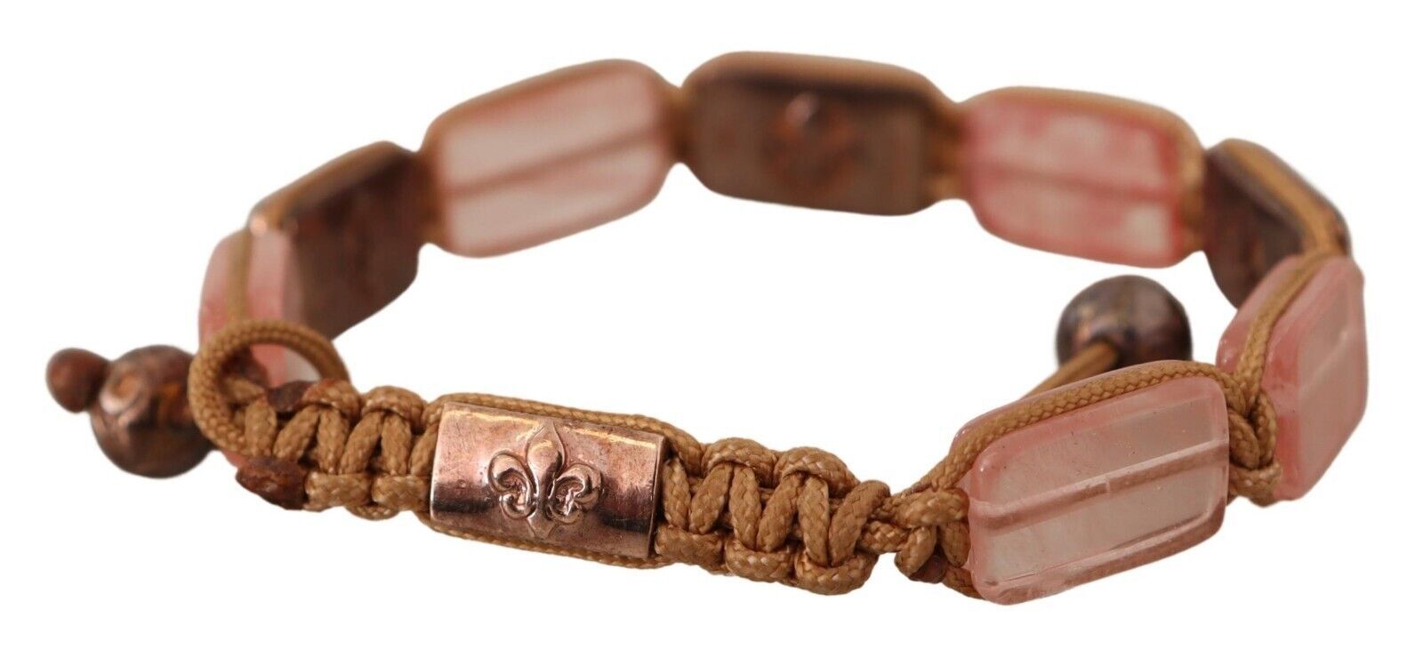 Bracelet ajustable orné de cristaux multicolores et du logo Nialaya