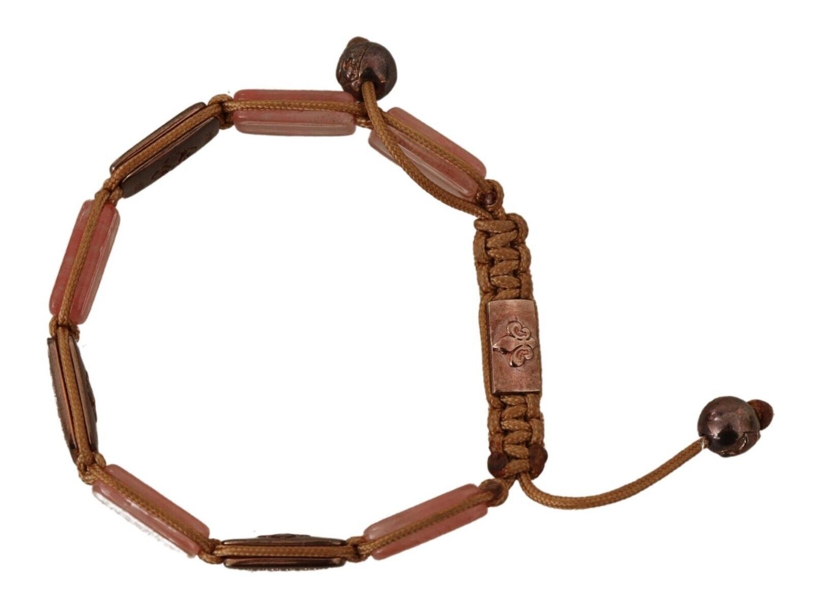 Bracelet ajustable orné de cristaux multicolores et du logo Nialaya