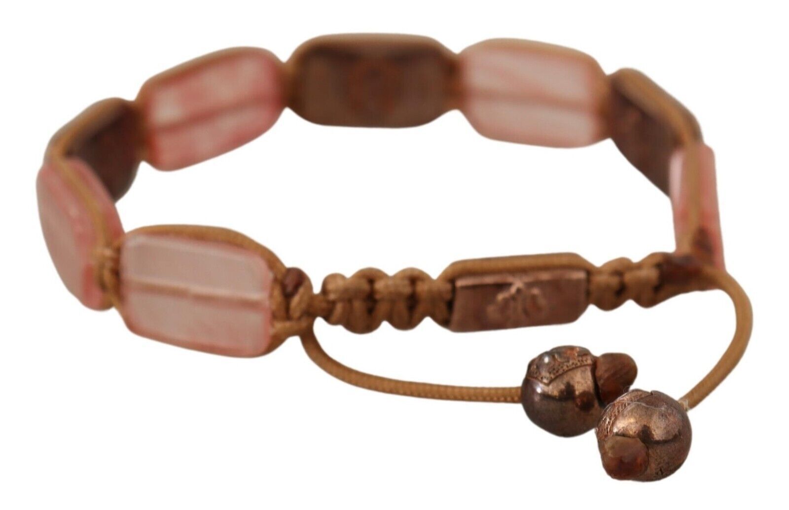 Bracelet ajustable orné de cristaux multicolores et du logo Nialaya