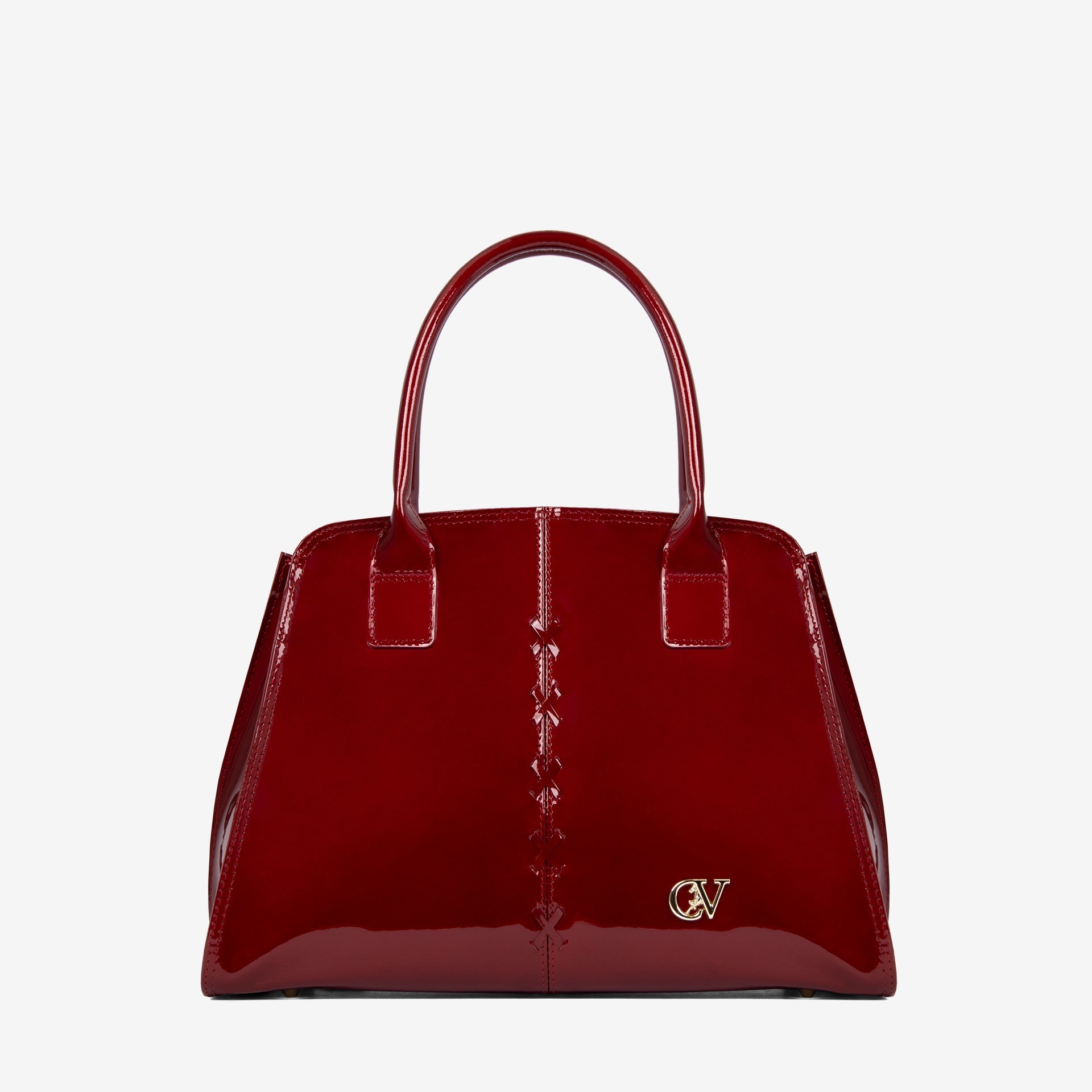 Midnight Rouge Patent Leather Handbag