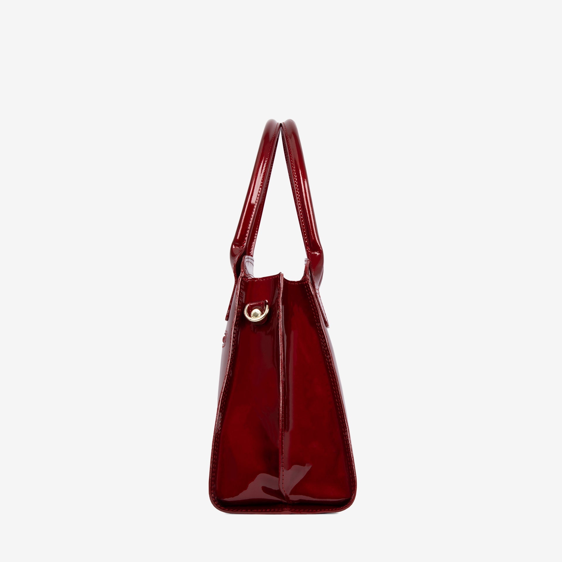 Midnight Rouge Patent Leather Handbag