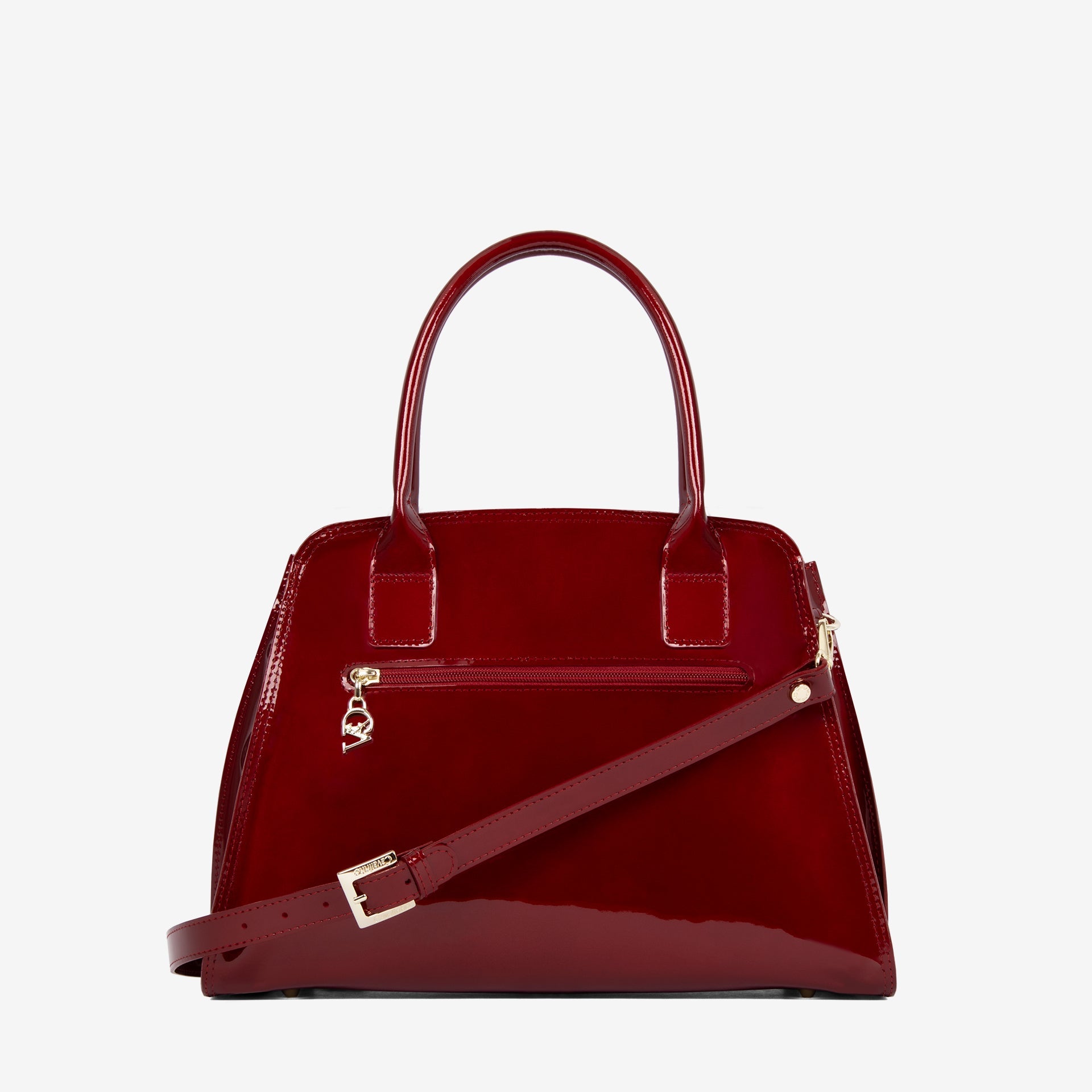 Midnight Rouge Patent Leather Handbag