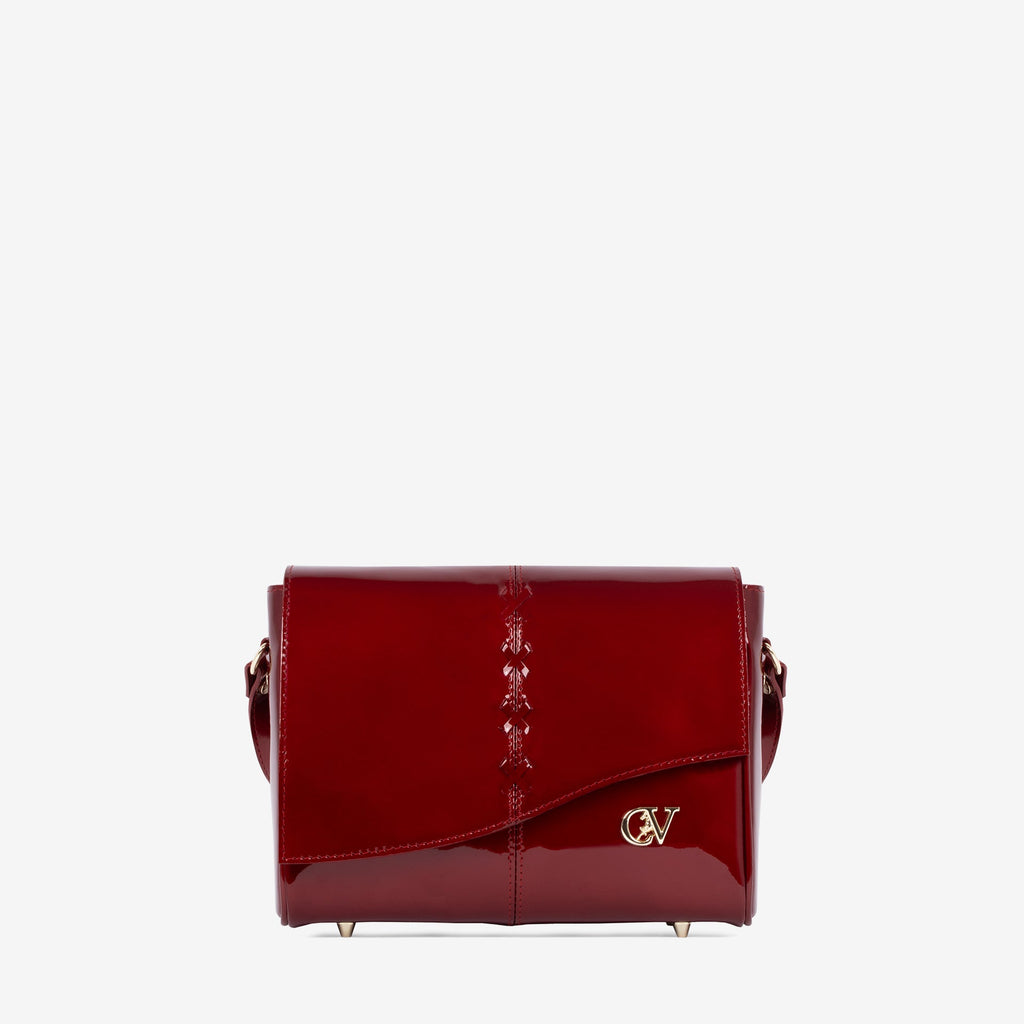Midnight Rouge Patent Leather Crossbody Bag