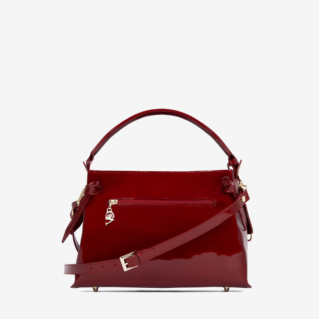 Midnight Rouge Patent Leather Handbag