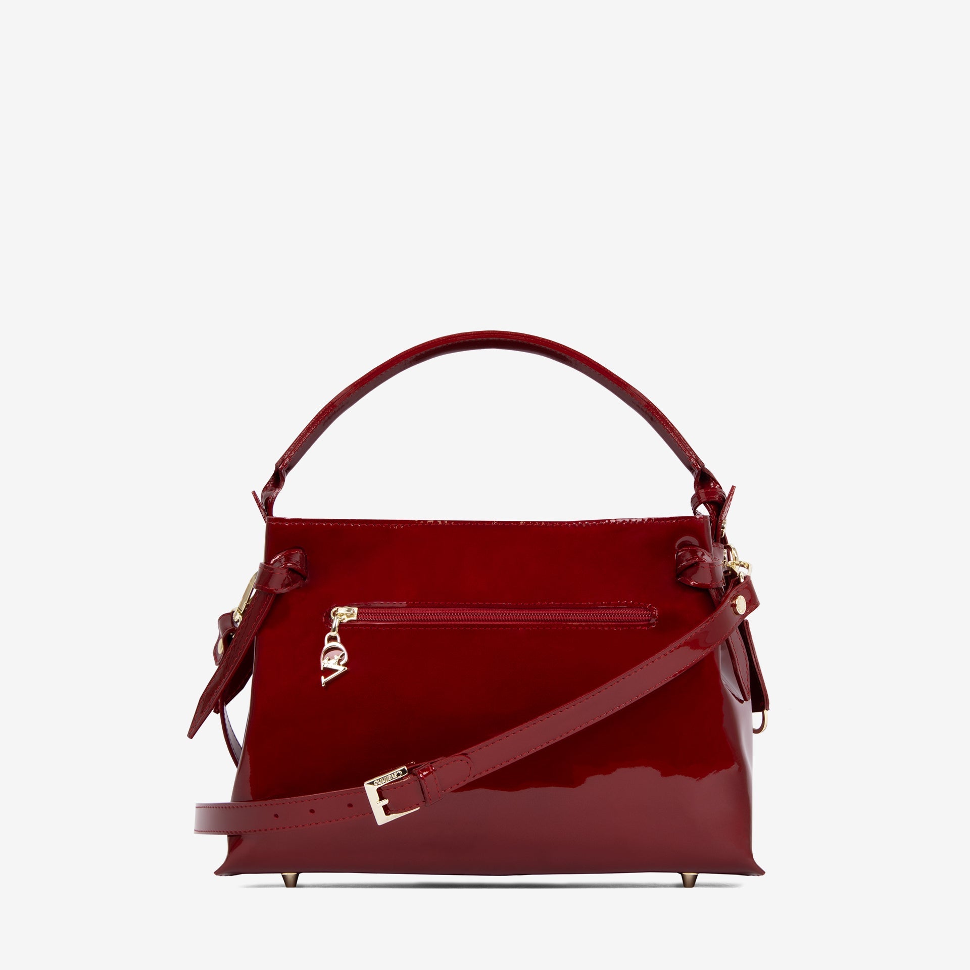 Midnight Rouge Patent Leather Handbag