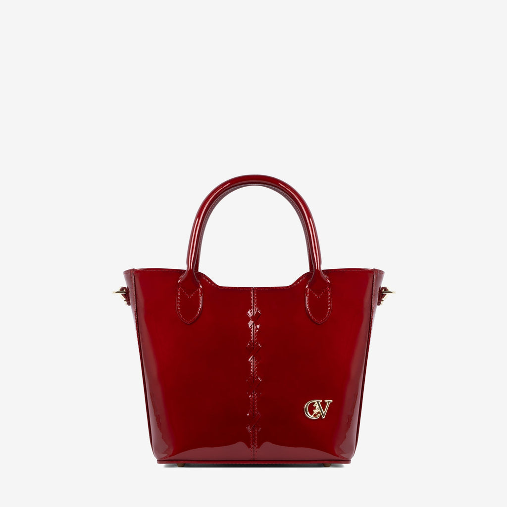 Midnight Rouge Patent Leather Handbag