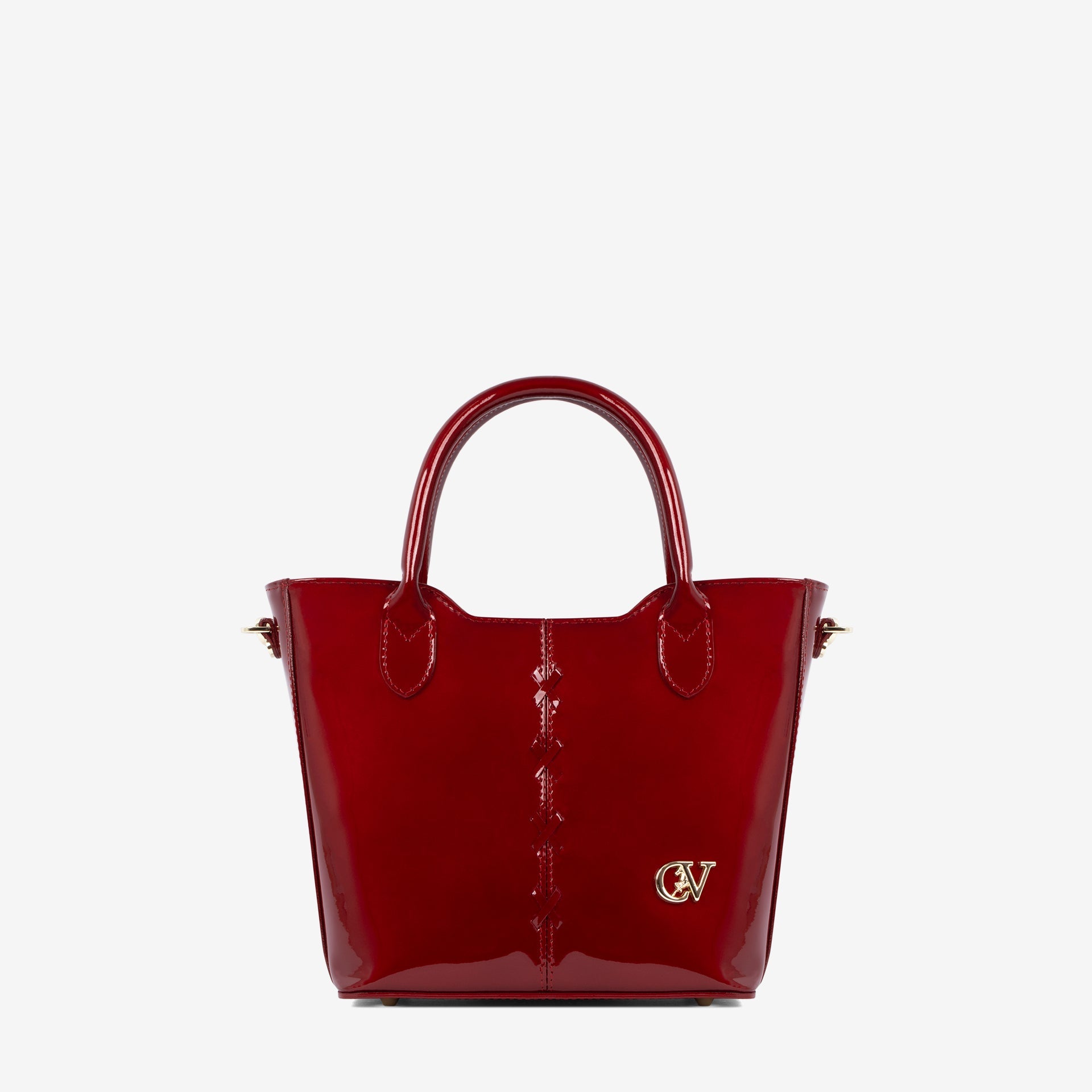 Midnight Rouge Patent Leather Handbag