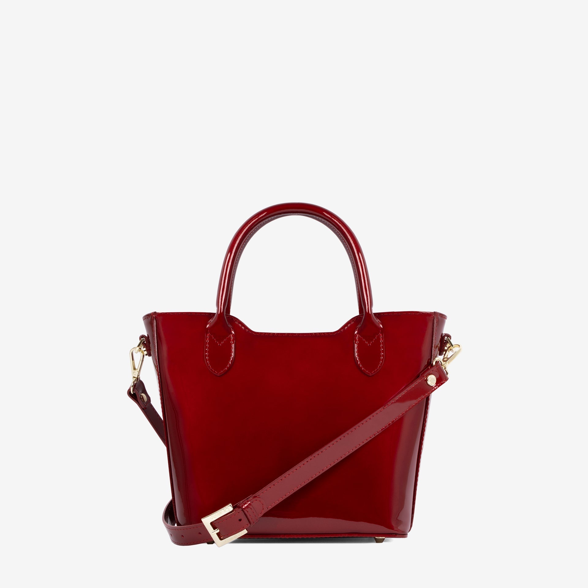 Midnight Rouge Patent Leather Handbag