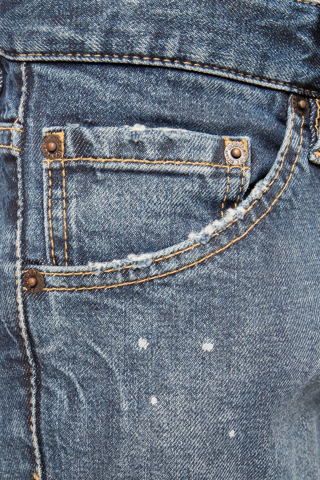 Pantalon en denim bleu marine effet vieilli « Cool Guy Jean » de Dsquared²