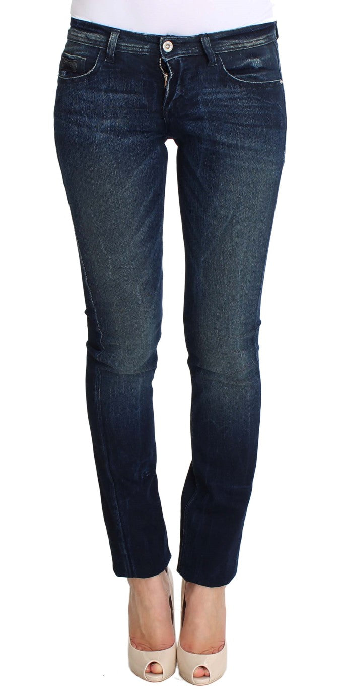 Jean slim en coton bleu délavé Costume National